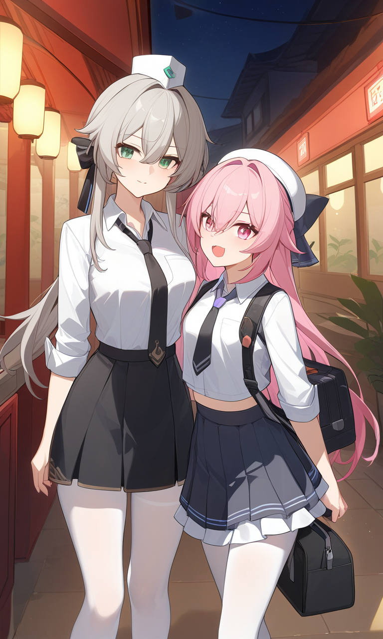 AI Art: Fu Xuan and Qingque in Playful Alternate Costumes from Honkai: Star  Rail by @FastEaglePainterIII | PixAI