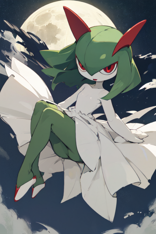 AI Art: Kirlia in Gardevoir's post evolution by @DYNA MAX