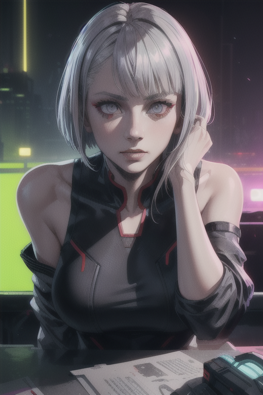 Cyberpunk Mercenários: Arte de Lucy é paixão 2D instantânea