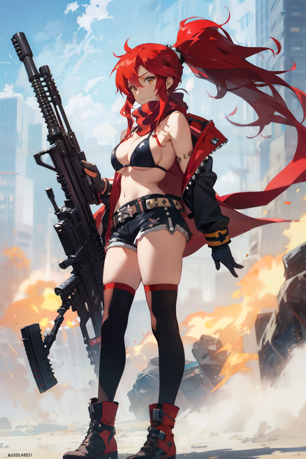 AI Art: yoko_littner tengen_toppa_gurren_lagann ヨーコ・リットナー 天元突破グレンラガン by @紳士  | PixAI