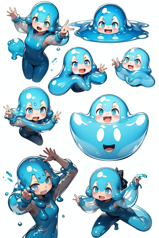 AI Art: slime girl by @unctrl  PixAI