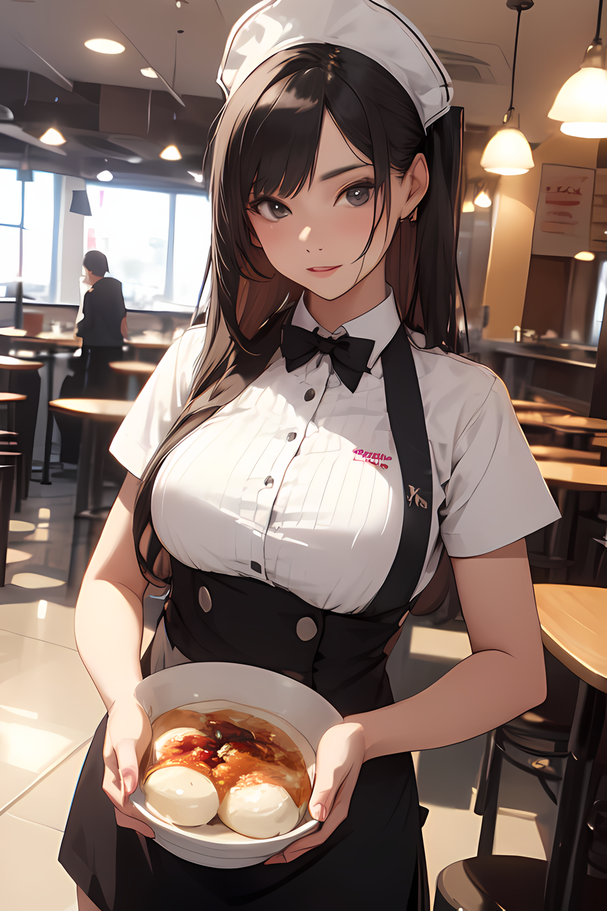 AI Art: Hot waitress by @Gat😸 | PixAI