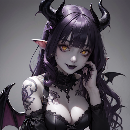 Ai Art Demon Girl By Crowwn Pixai