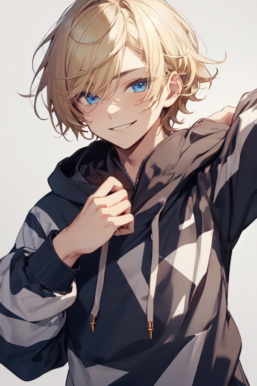 Cute Anime Boy Hair (Blonde)