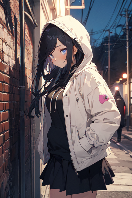 Anime girl store big hoodie