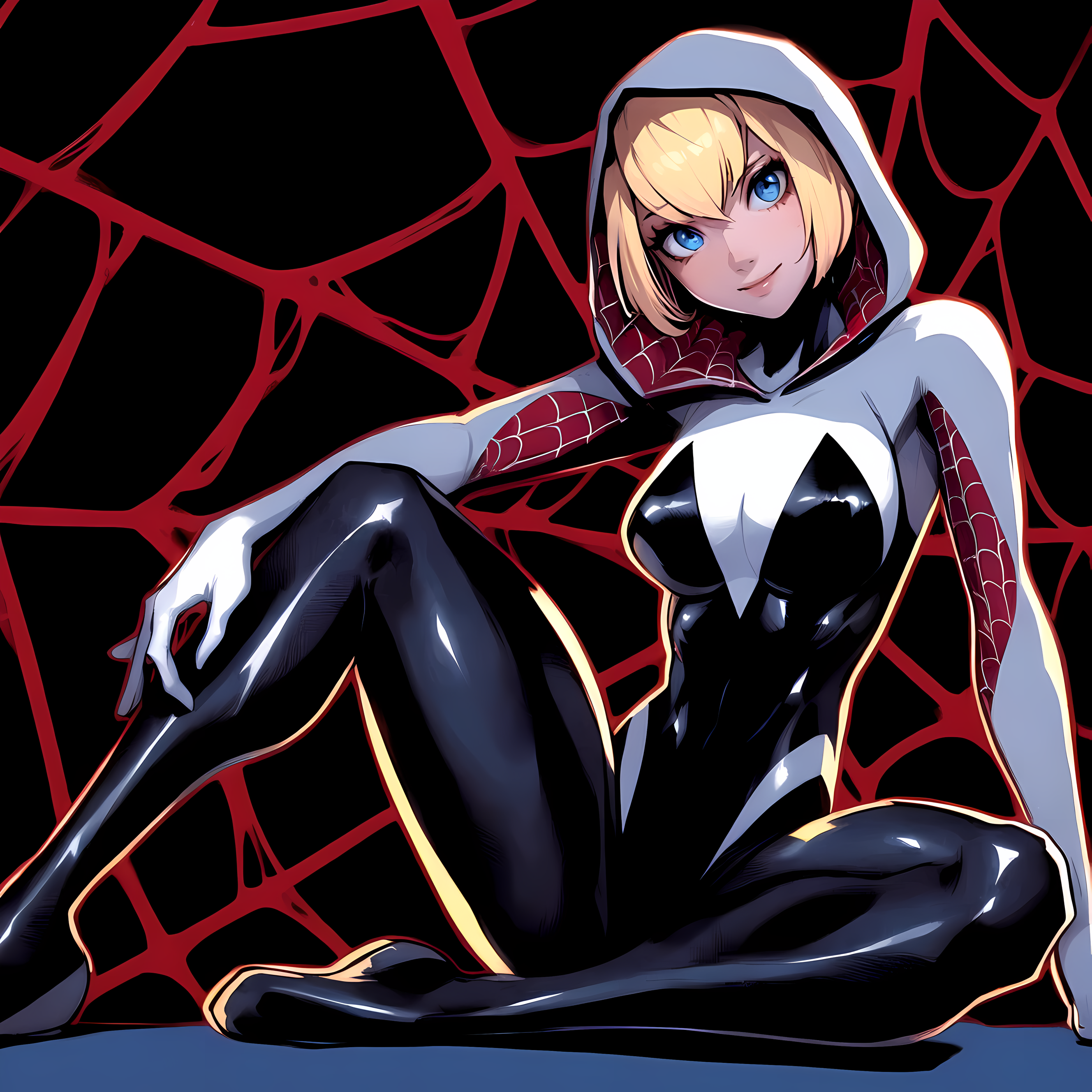 AI Art: Spider Gwen by @Telmarine | PixAI