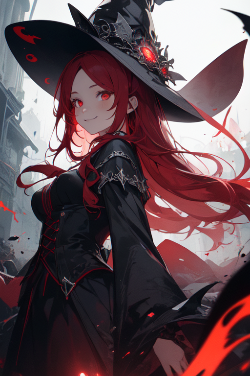 Witch Girl [Original?]  Anime witch, Magical girl anime, Anime