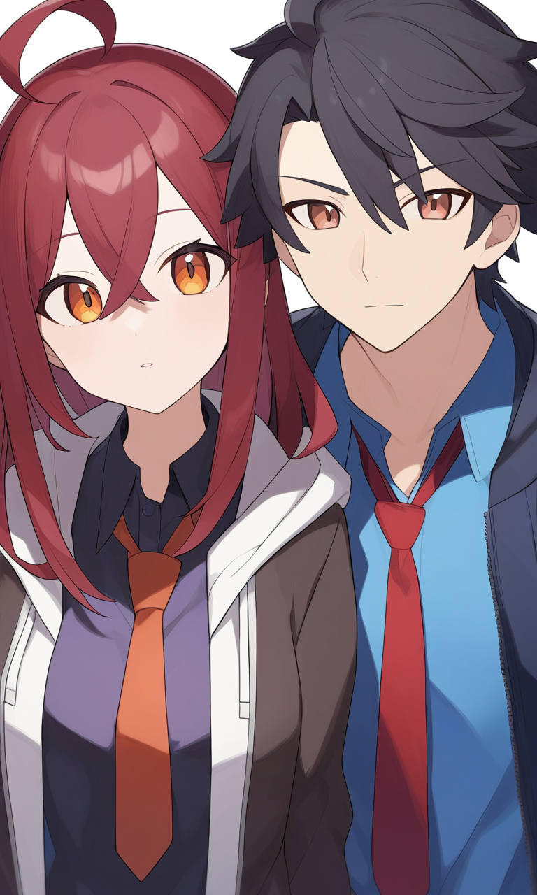 AI Art: The Curious Bond Between Carmine and Kieran: A Brother-Sister Duo  in Collared Shirts by @ChillWolfPainterX | PixAI