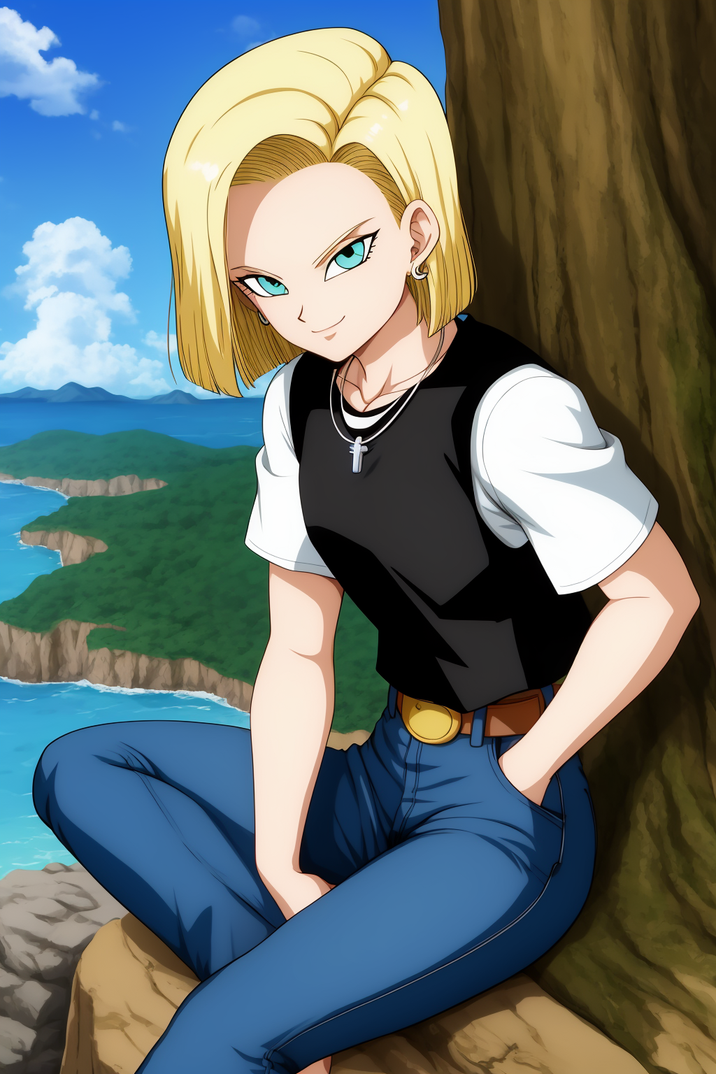 Android 18 (Dragon Ball) LoRA - one, Stable Diffusion LoRA