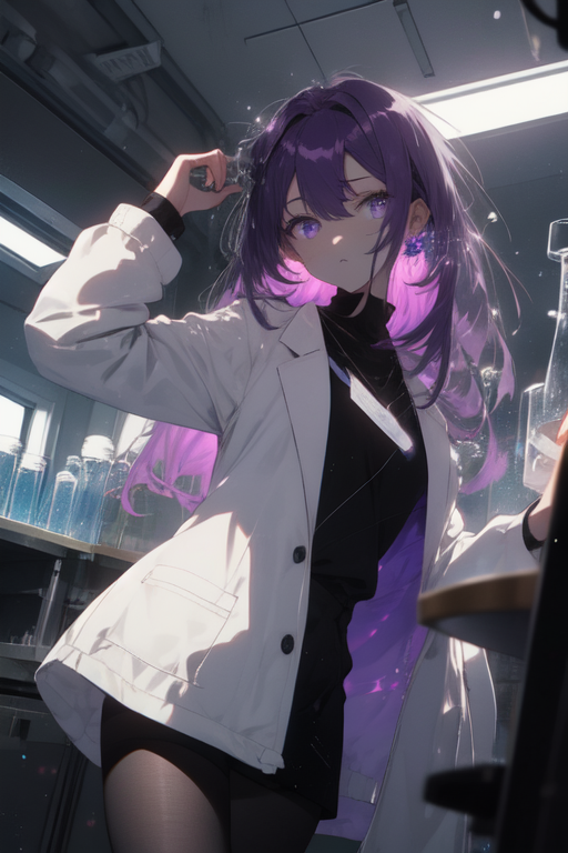 Anime Scientist Girl