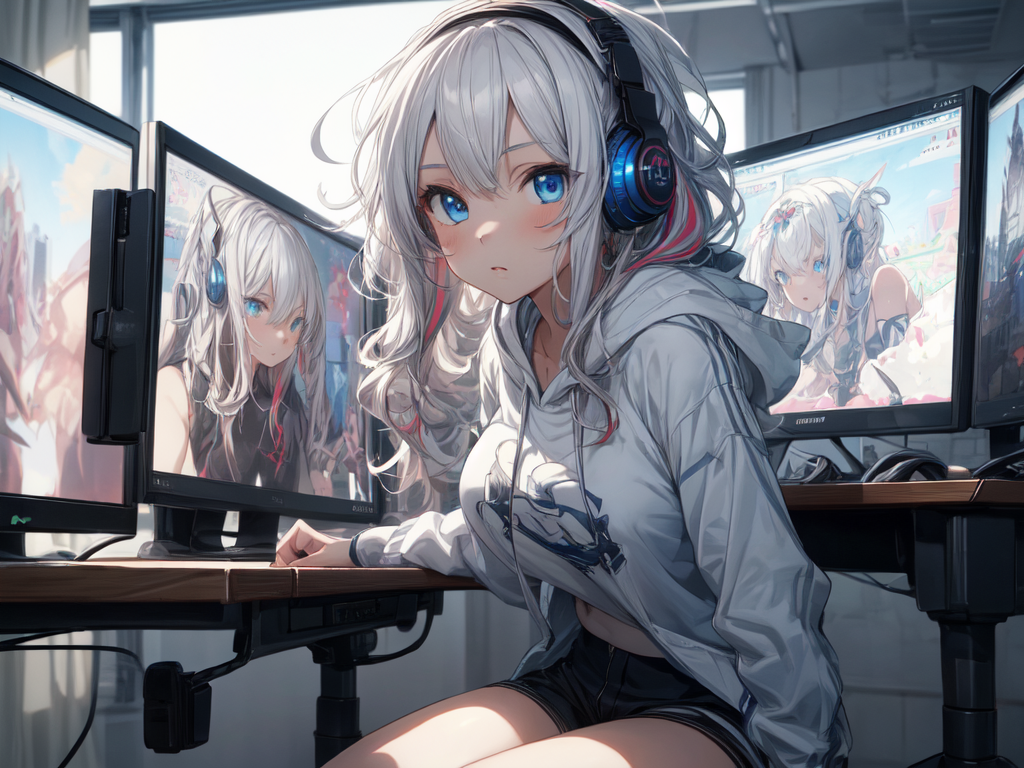 Gamer deals anime girl