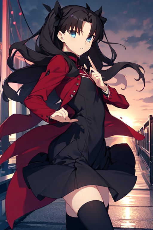 Ai Art Model Rin Tohsaka Fate Stay Night Pixai