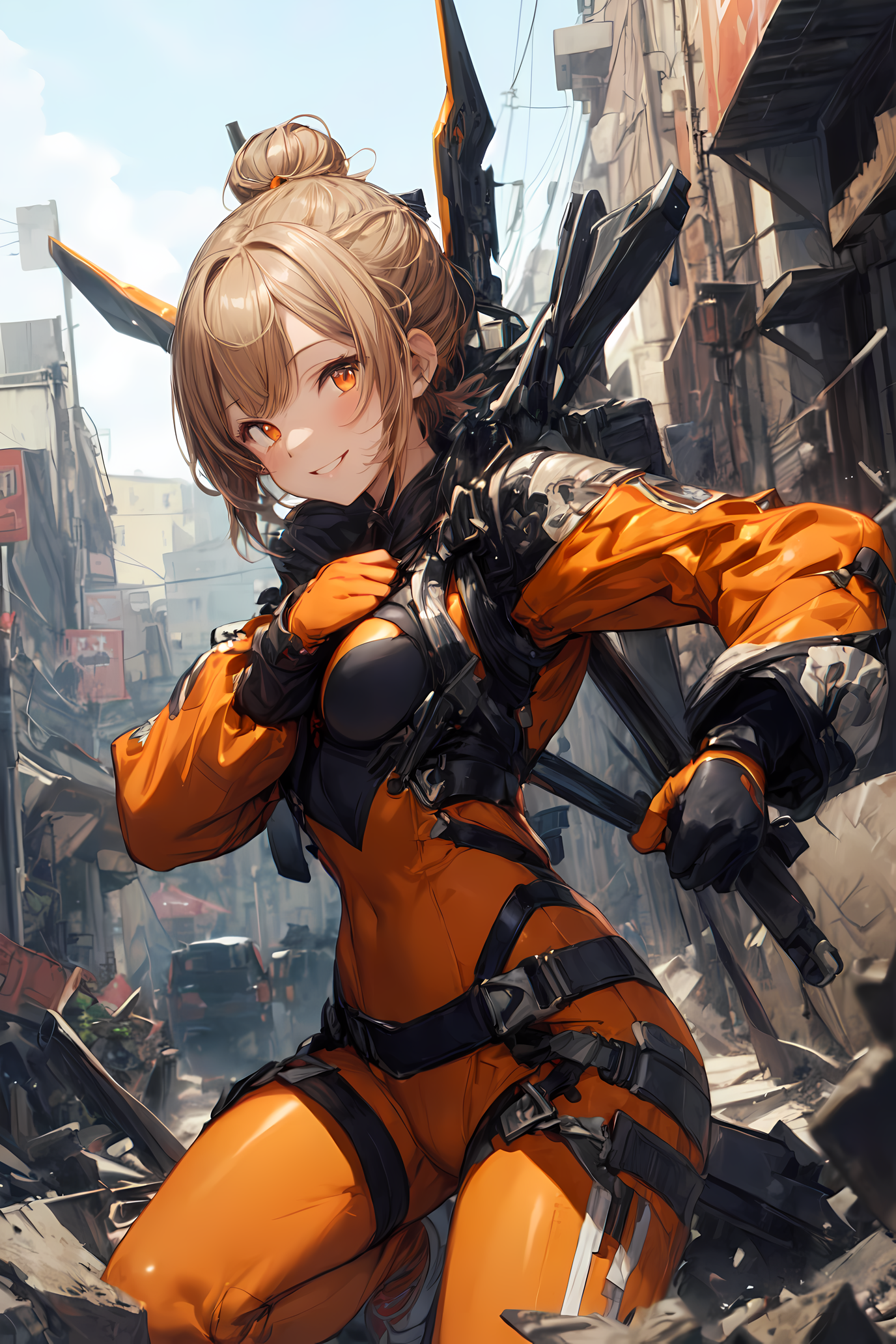 AI Art: Battle suit girl by @zucco | PixAI