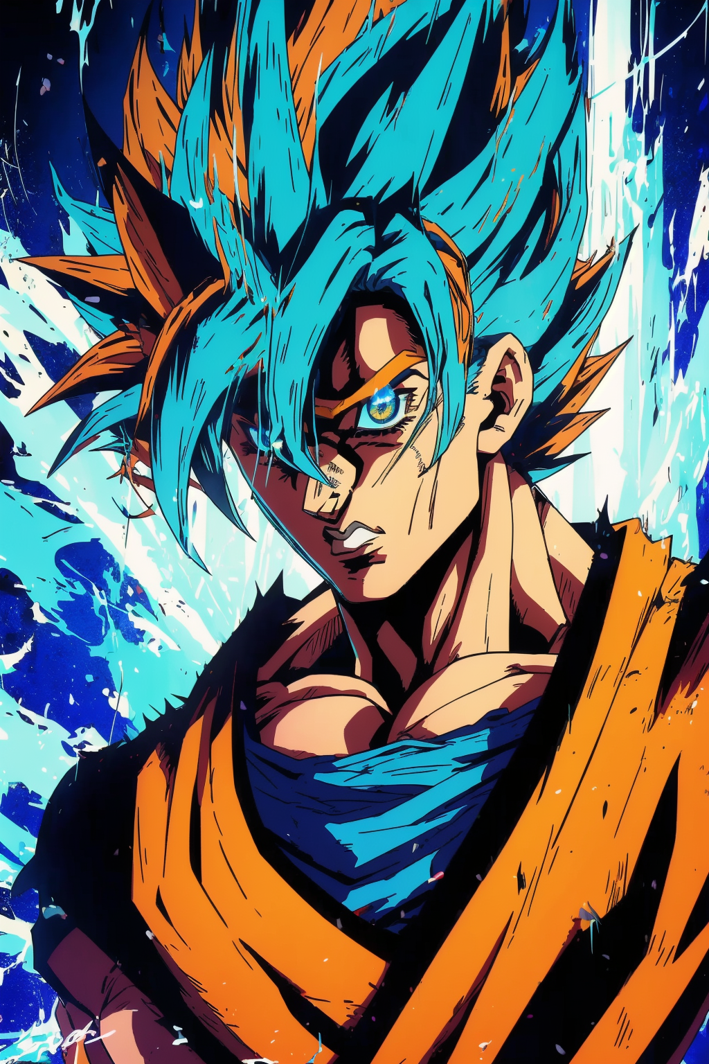 goku ssj blue 🔥 arte_charlie - Illustrations ART street