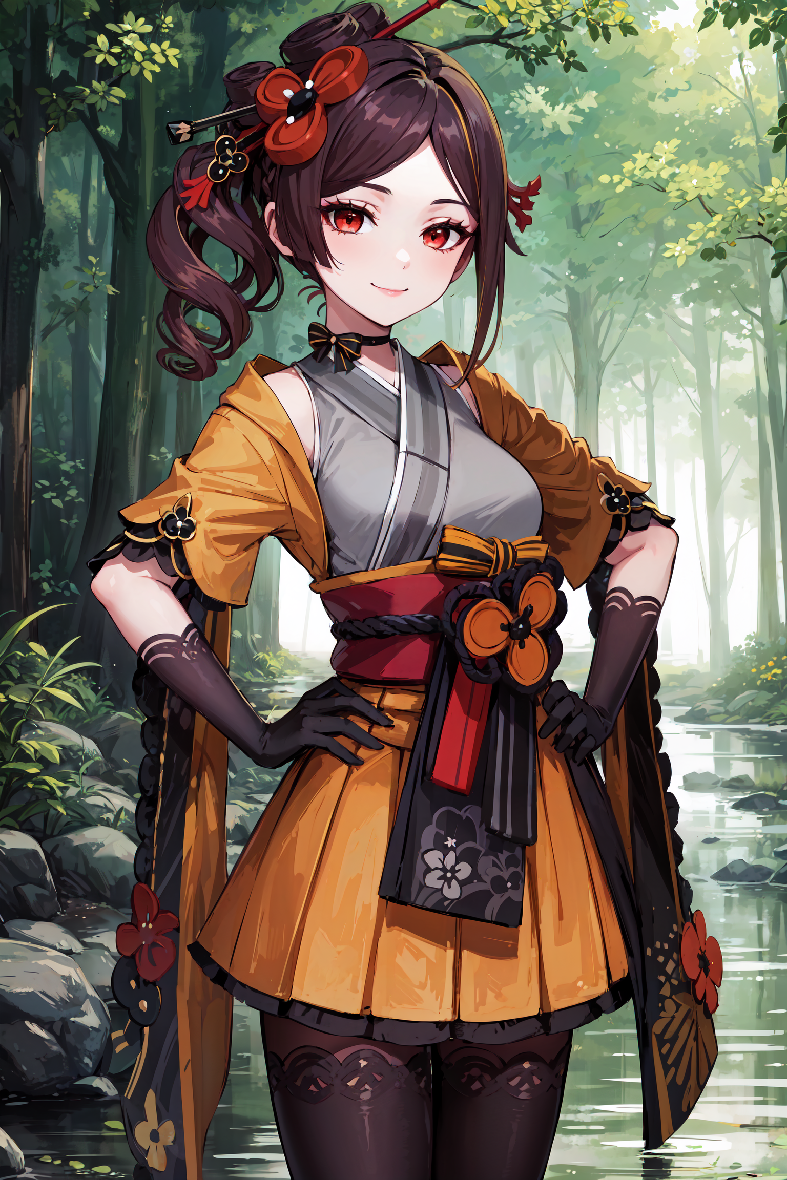 AI Art LoRA Model: Chiori 千織 千织 | Genshin Impact | PixAI