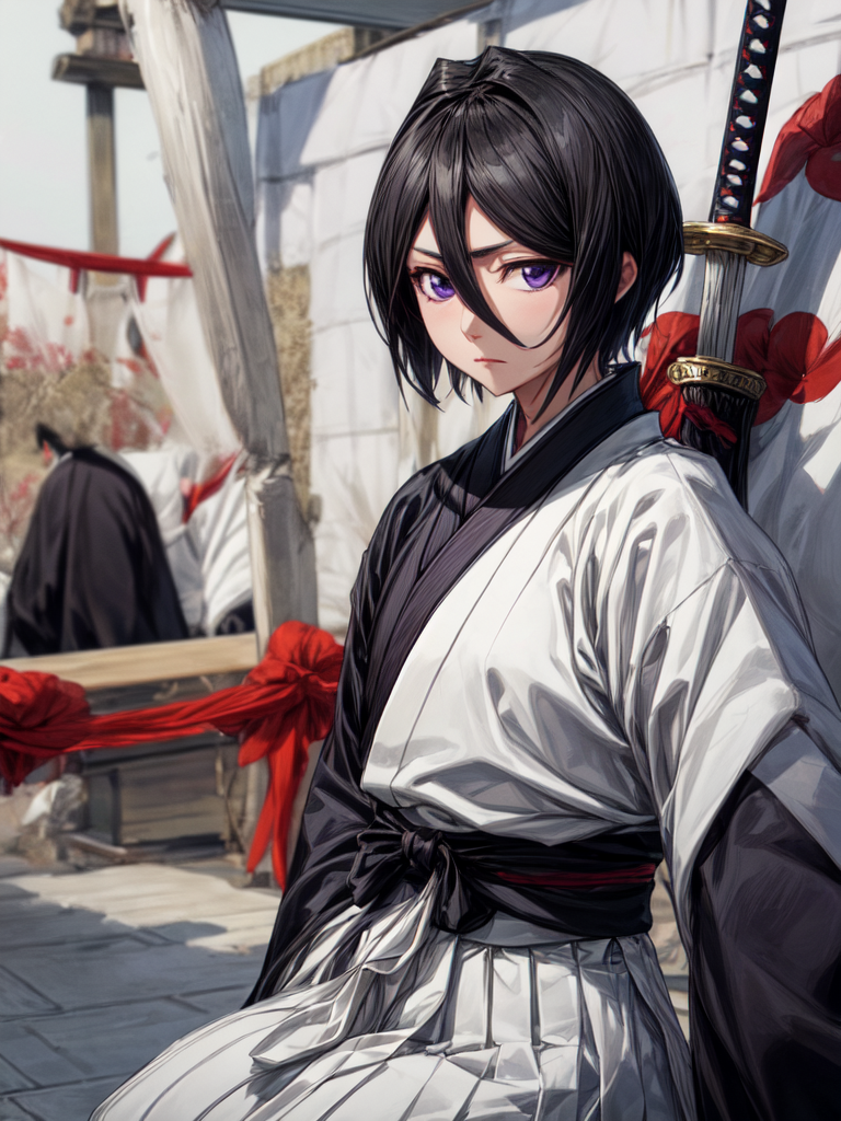 AI Art: Bleach/Rukia Kuchiki🖤 by @VanTheEater | PixAI