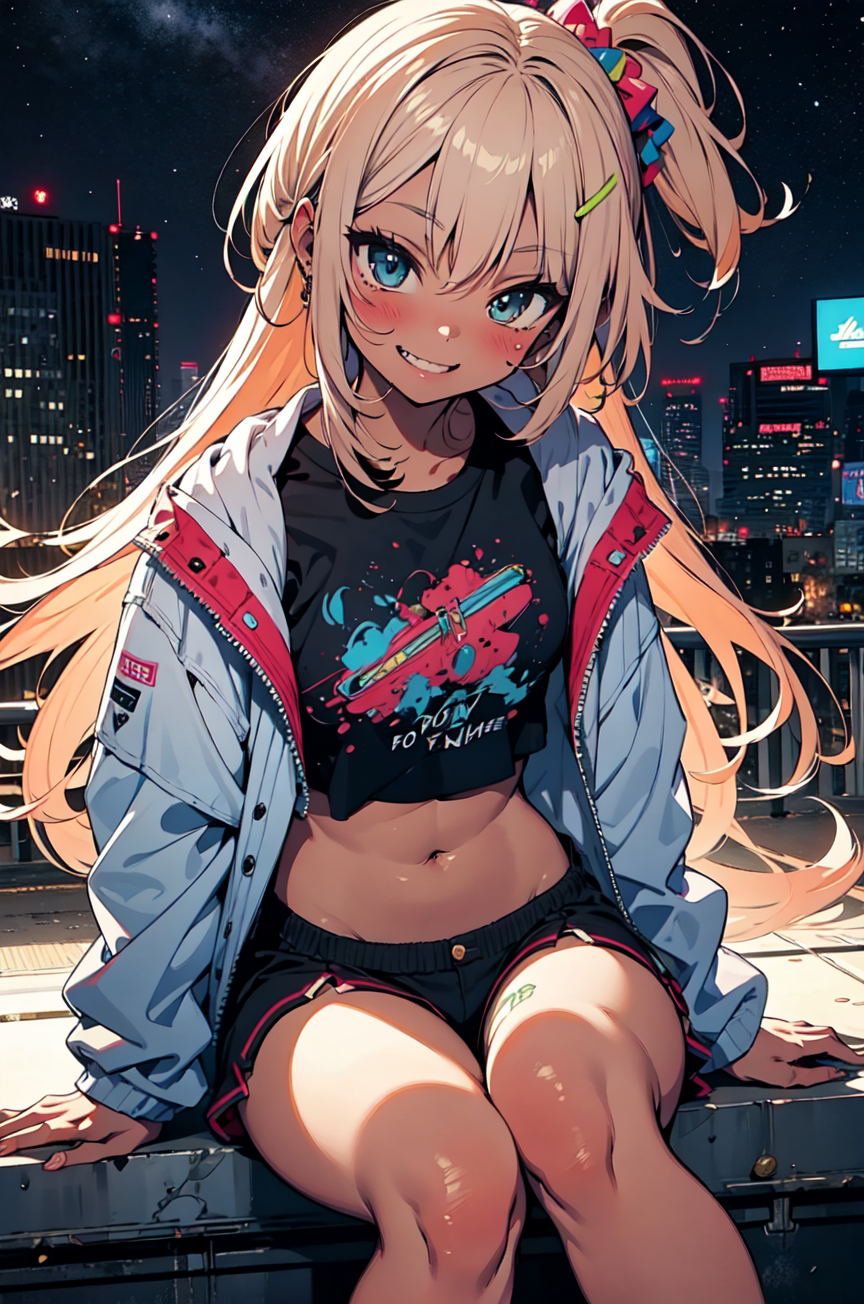 AI Art: gyaru by @tashhu | PixAI