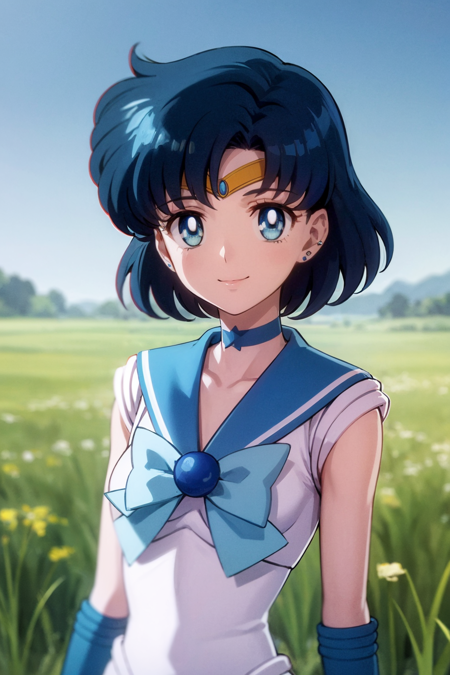 Ai Art Lora Model Sailor Mercury Ami Mizuno Sailor Moon Eternal