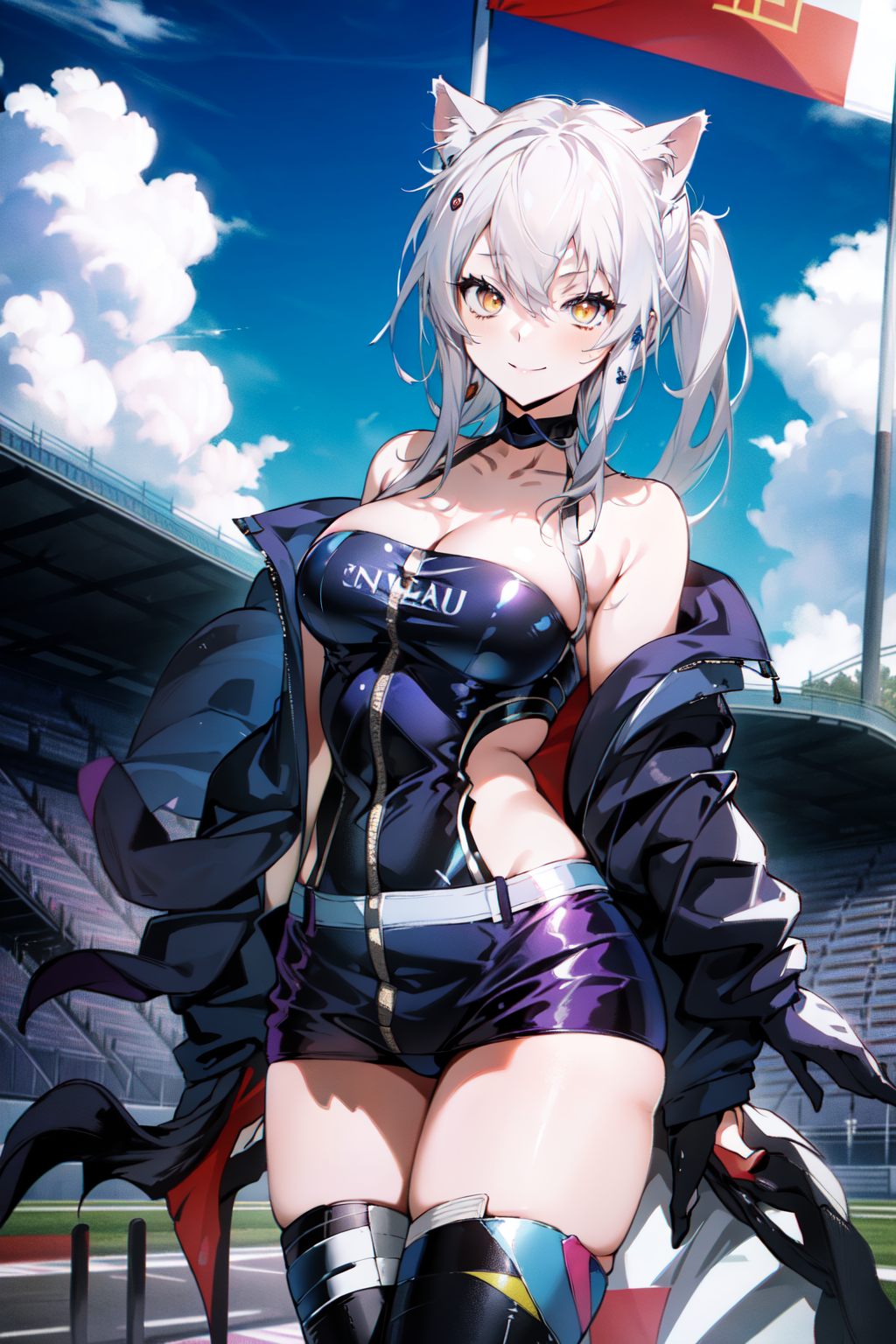 AI Art: Koneko Toujou - Race Queen 03 (Enterprise / Azur Lane) by @Crimson  Dragon | PixAI