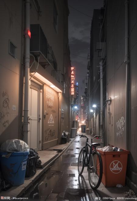 AI Art Model: 0046 dirty alley（pony and 1.5） | PixAI