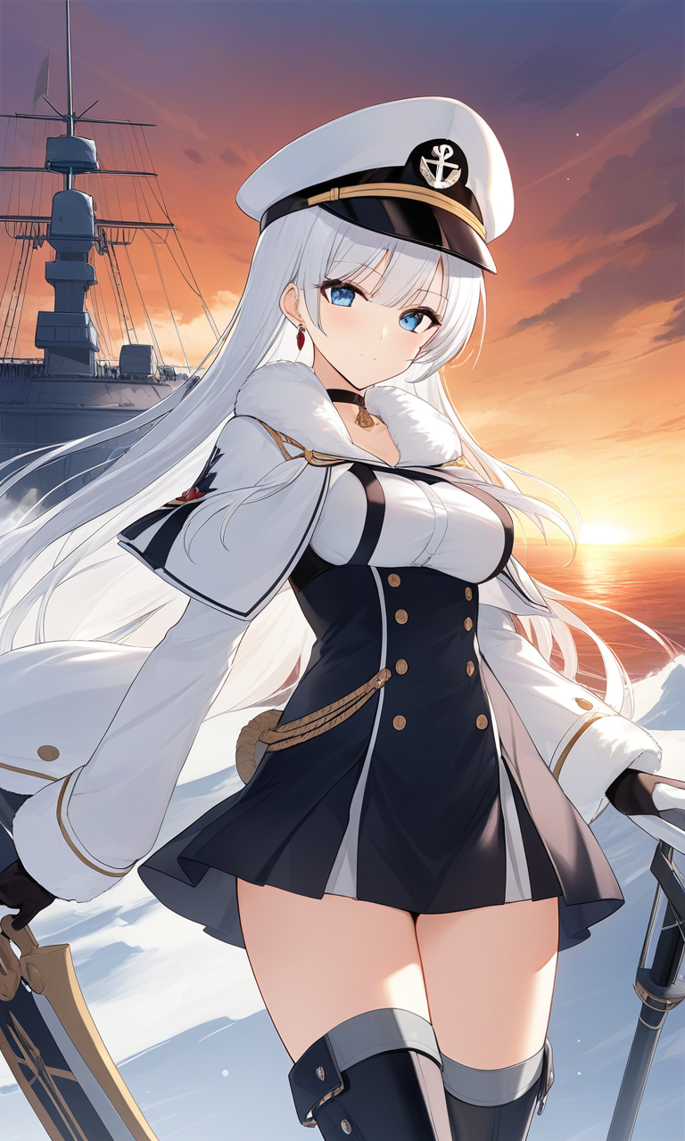 AI Art: 「Azur Lane」 - Tirpitz (アズラン) por @美しい青犬くん | PixAI