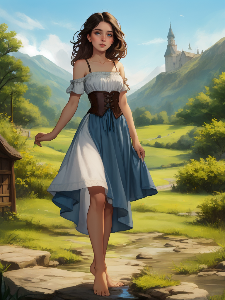 AI Art: peasant dress by @El Skull | PixAI