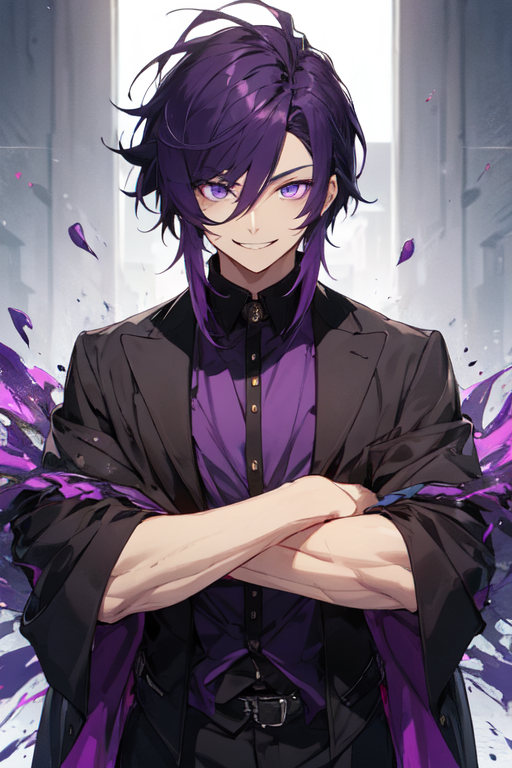 The Hottest Anime Guy With Purple Hair
