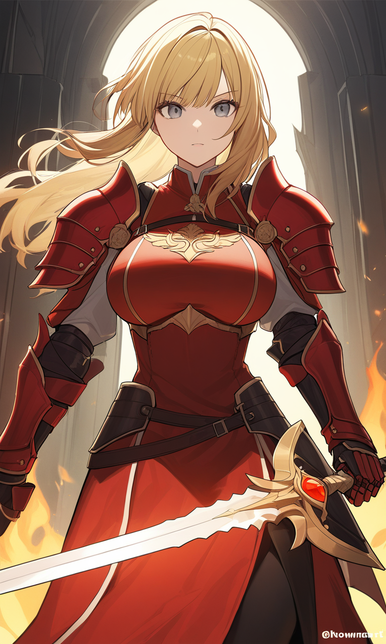 AI Art: Cha Hae-in: The Blonde-Haired Warrior of Solo Leveling by  @CoolSkaterVII | PixAI