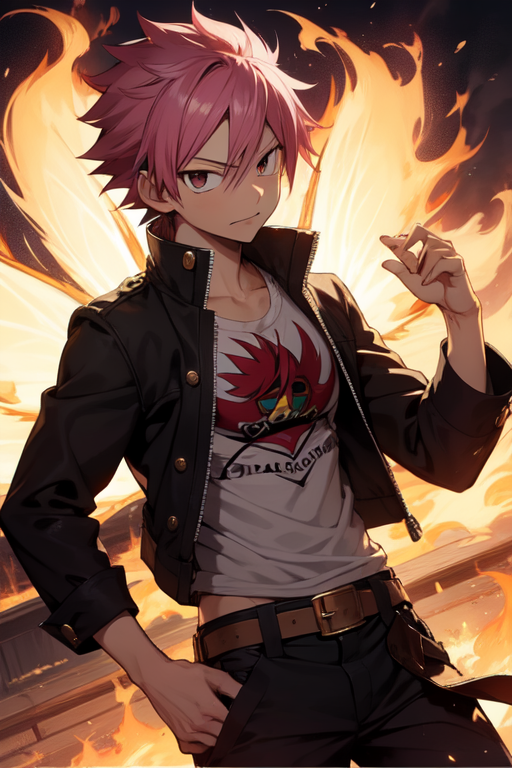 AI Art Generator: Natsu dragneel