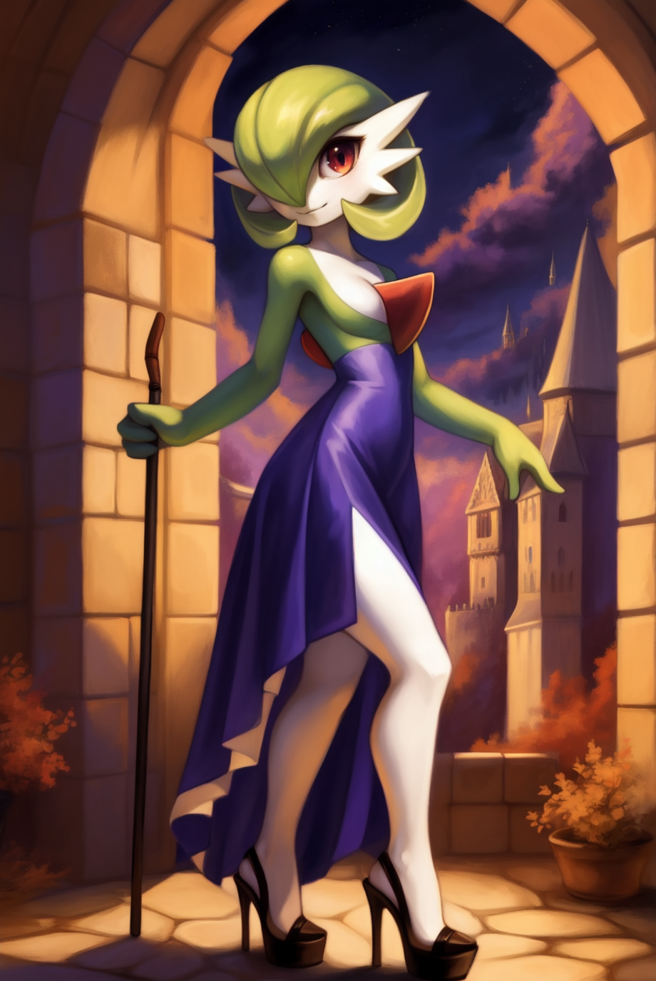 AI 아트: gardevoir witch 작성자: @Manu | PixAI