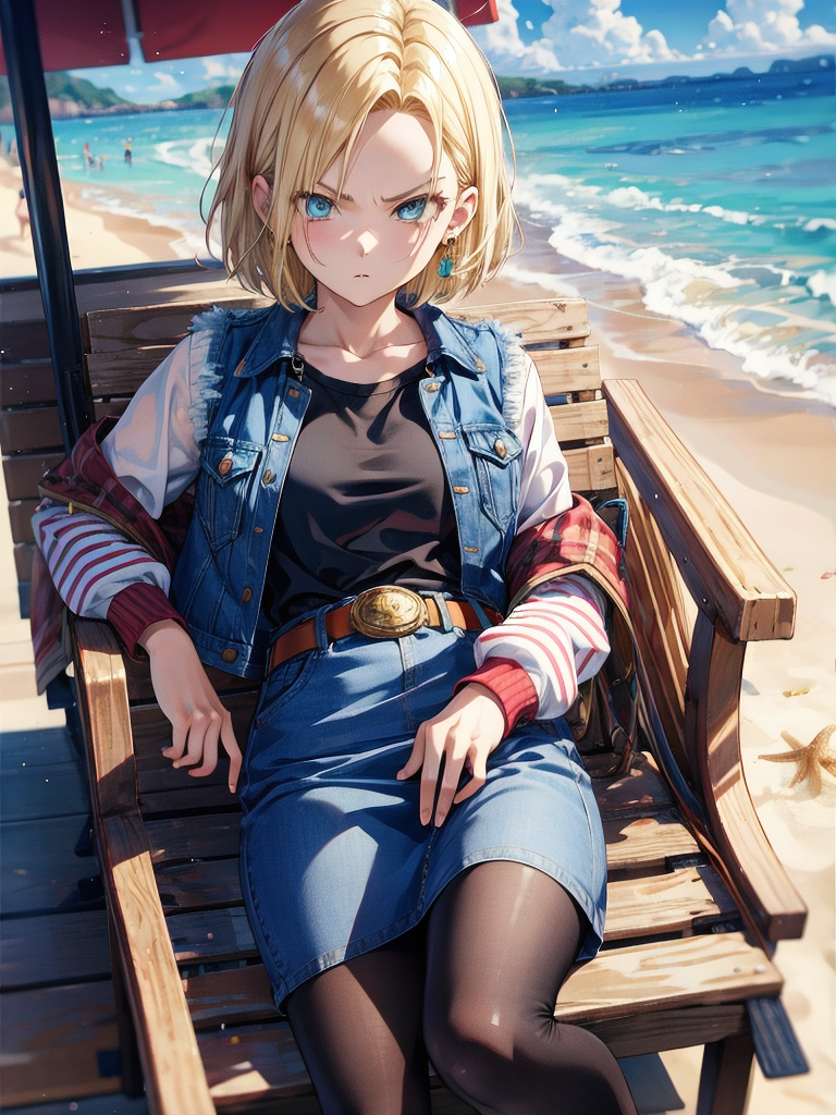 AI Art: angry android 18 by @🥀♀️Waifu 🖤 | PixAI