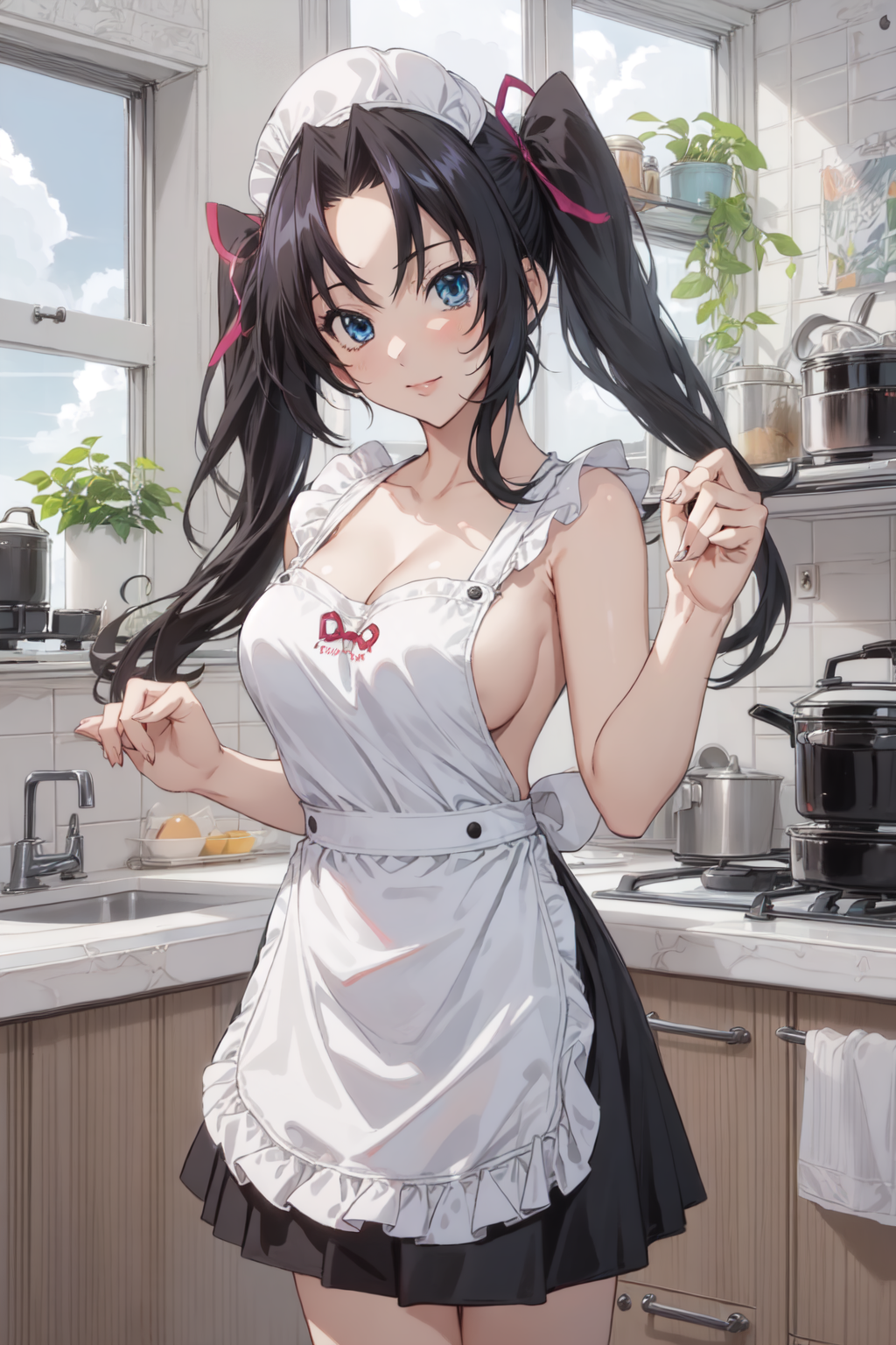 AI Art: Serafall Leviathan - Naked Apron 01 by @CrimsonDV | PixAI