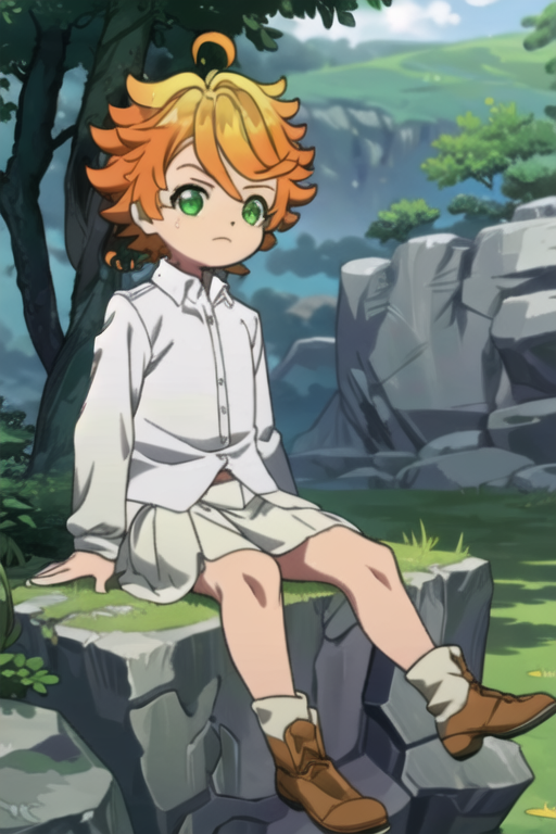 Emma from 'The Promised Neverland' - ari's gallery - Paintings & Prints,  Entertainment, Television, Anime - ArtPal