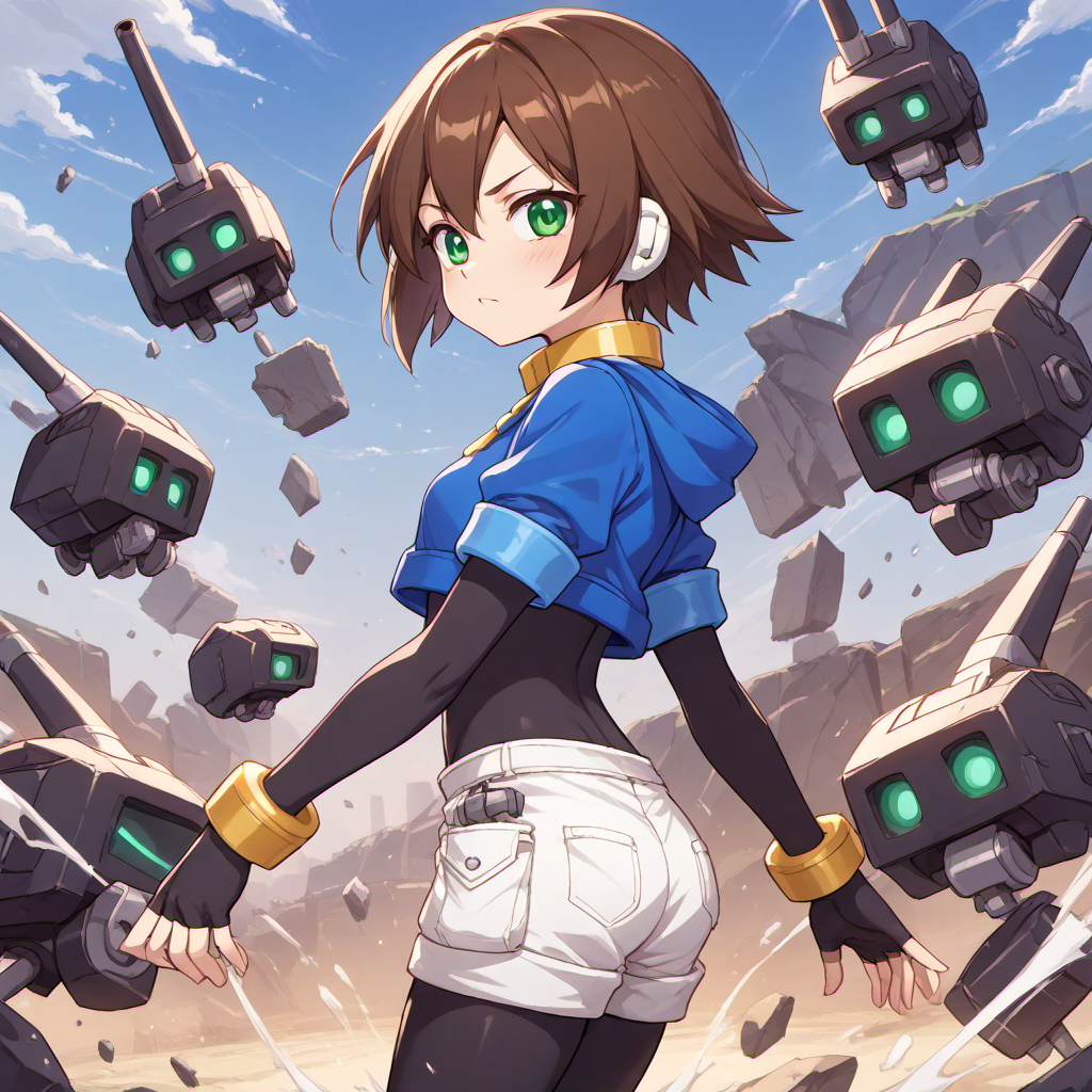 AIイラスト: エール/Aile(ロックマンZX/Megaman ZX) 作者 @鬼柳