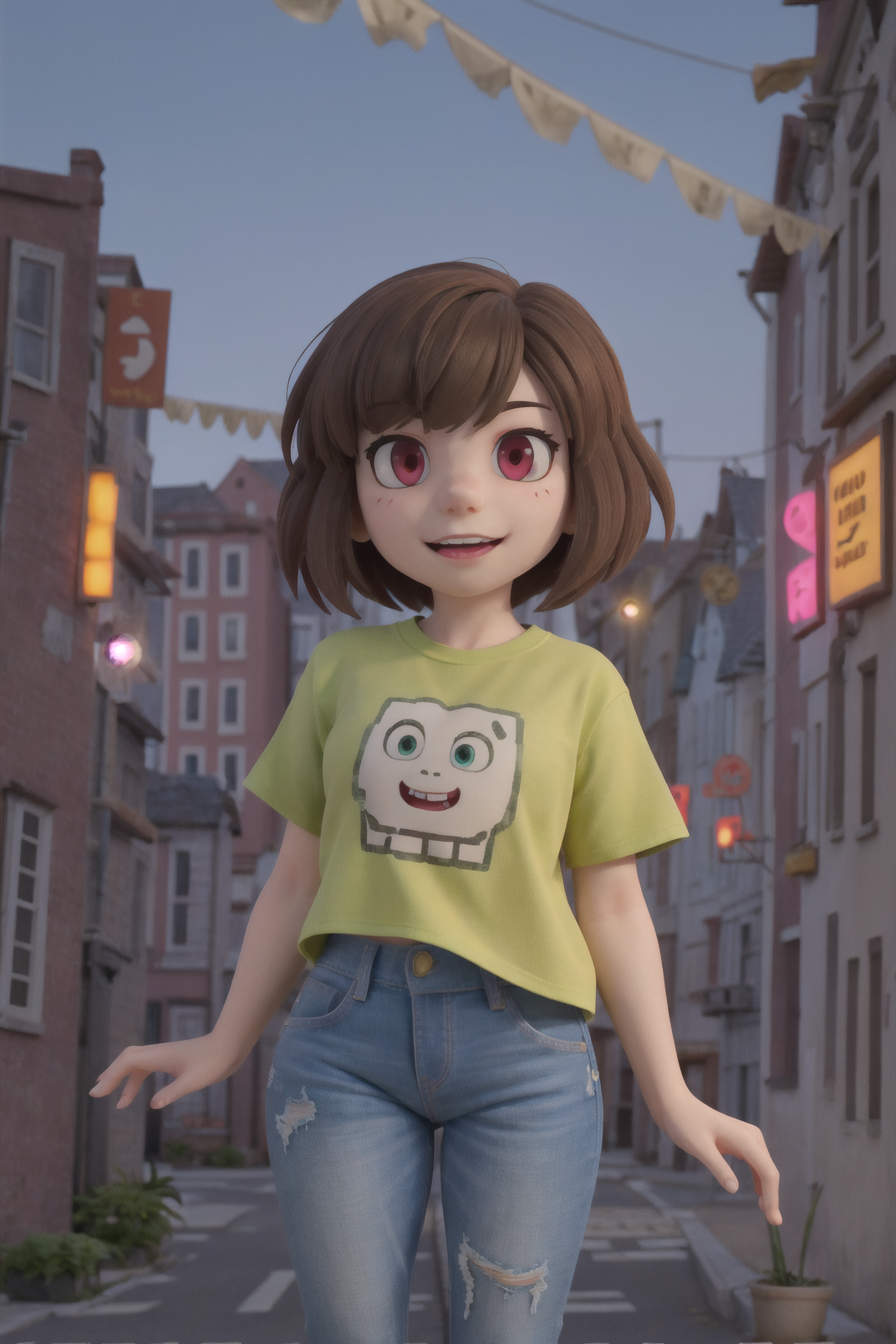 AI Art: 3D Chara Undertale kawaii cute by @Chara420 | PixAI