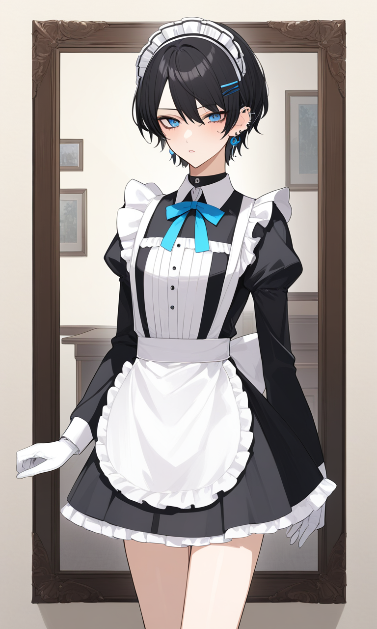 AI Art: A Dashing Man in a Maid Outfit: An Unconventional Crossdressing  Experience by @FastOrangeDreamerV | PixAI