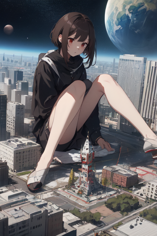 AI Art: cute giantess by @Kot Teika | PixAI