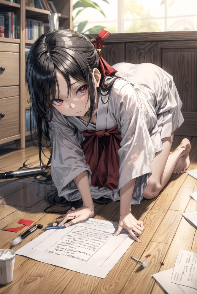 AI Art: Studying At Home By @orcafort#0 | PixAI - Anime AI Art ...