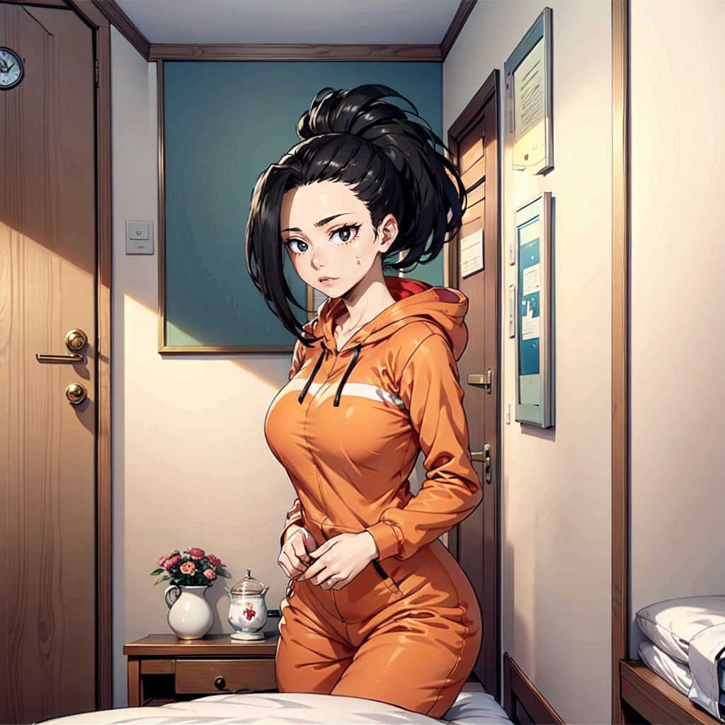 AI 아트: Momo Yaoyorozu Pajama 작성자: @Vepr | PixAI