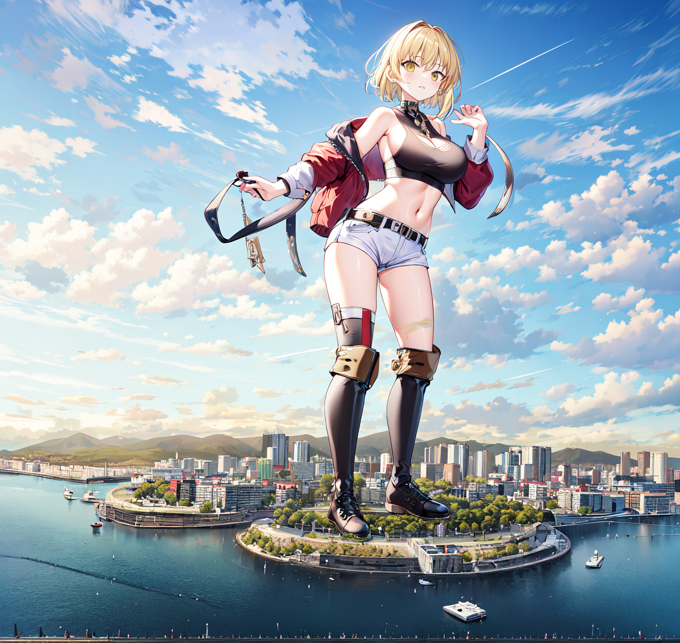 AI Art: Giantess Saber/alter shinjuku por @vilmar | PixAI