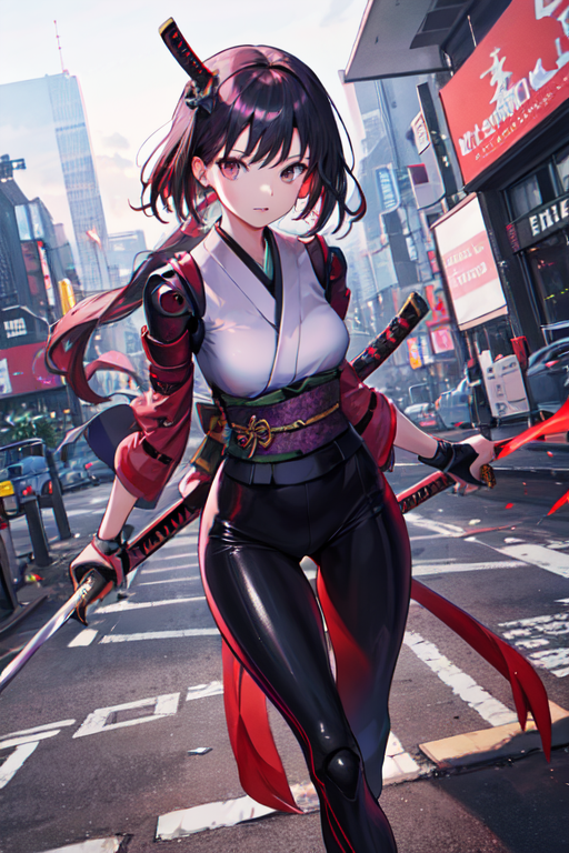 Anime samurai cyberpunk