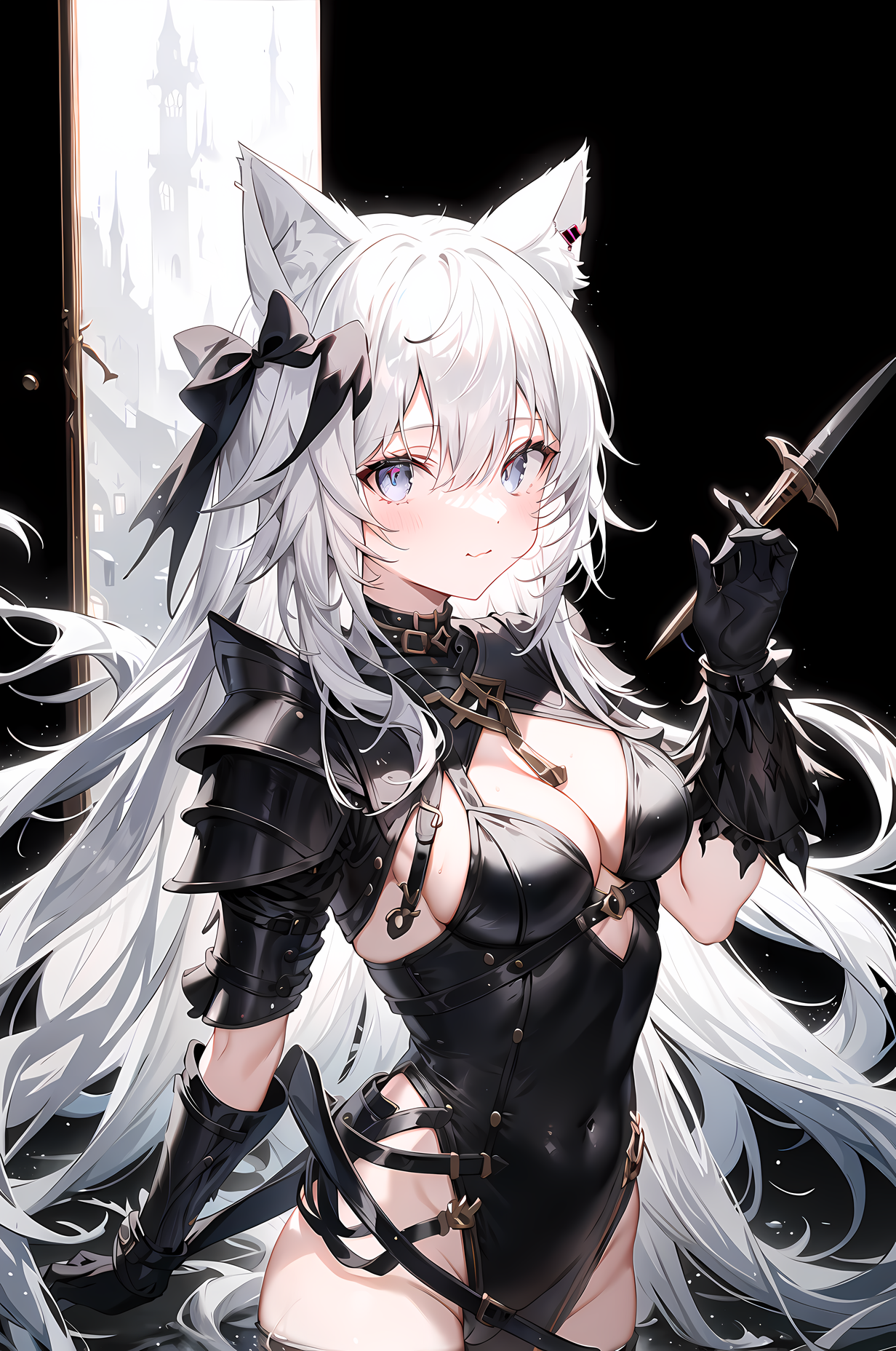 AI Art: Neko Knight by @Touhoufanatic | PixAI