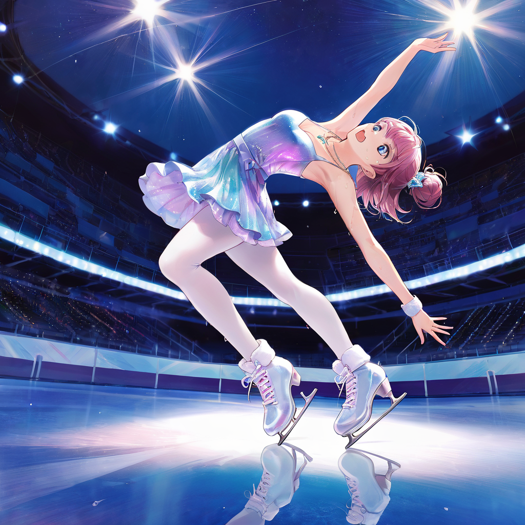 AI Art: Figure skating girl (shizuka arakawa Inabaur) (荒川静香風