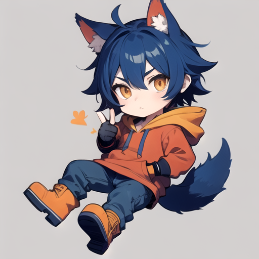 Chibi Wolf Boy