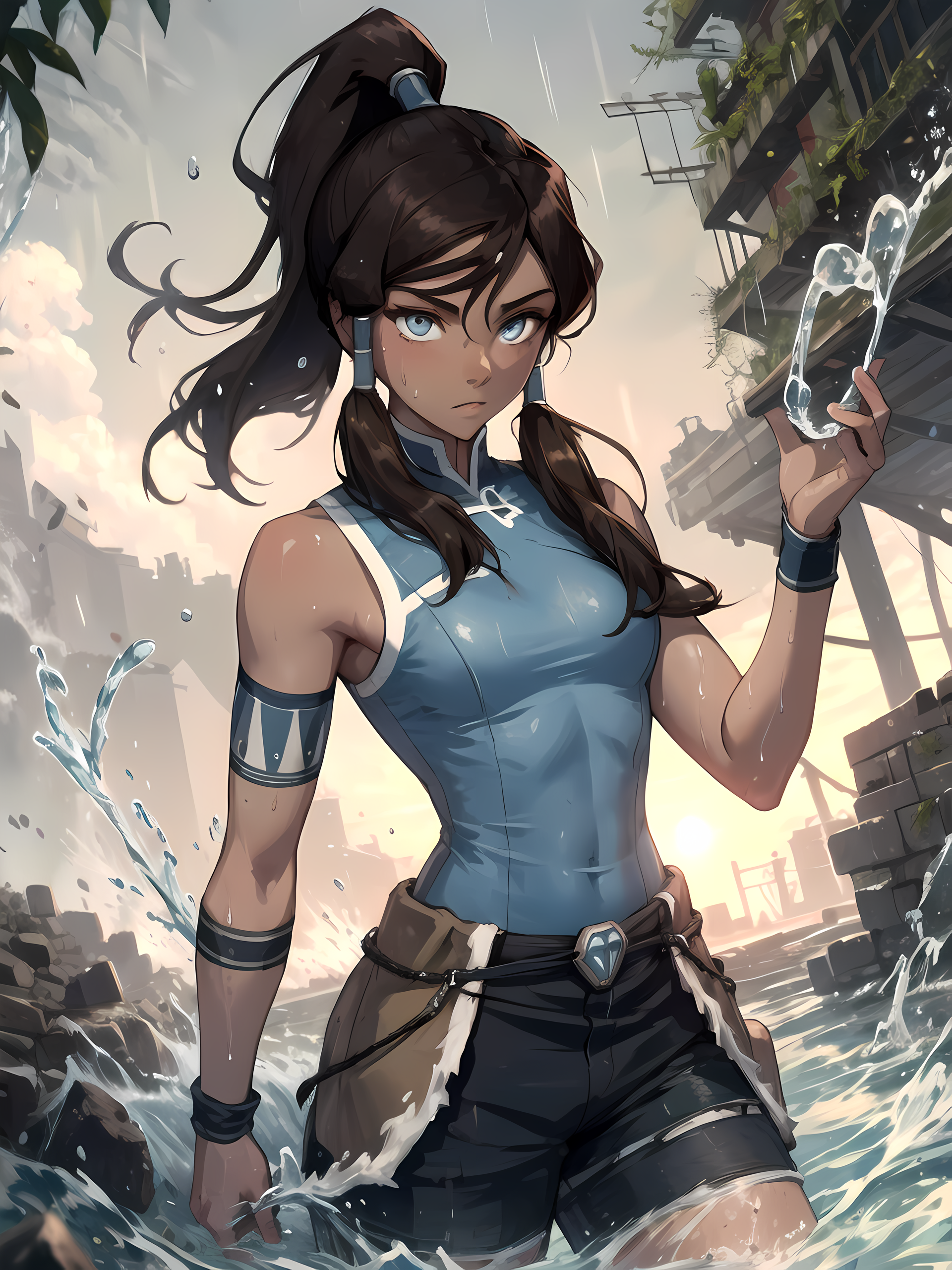 AI Art: Korra by @BlackBear268 | PixAI