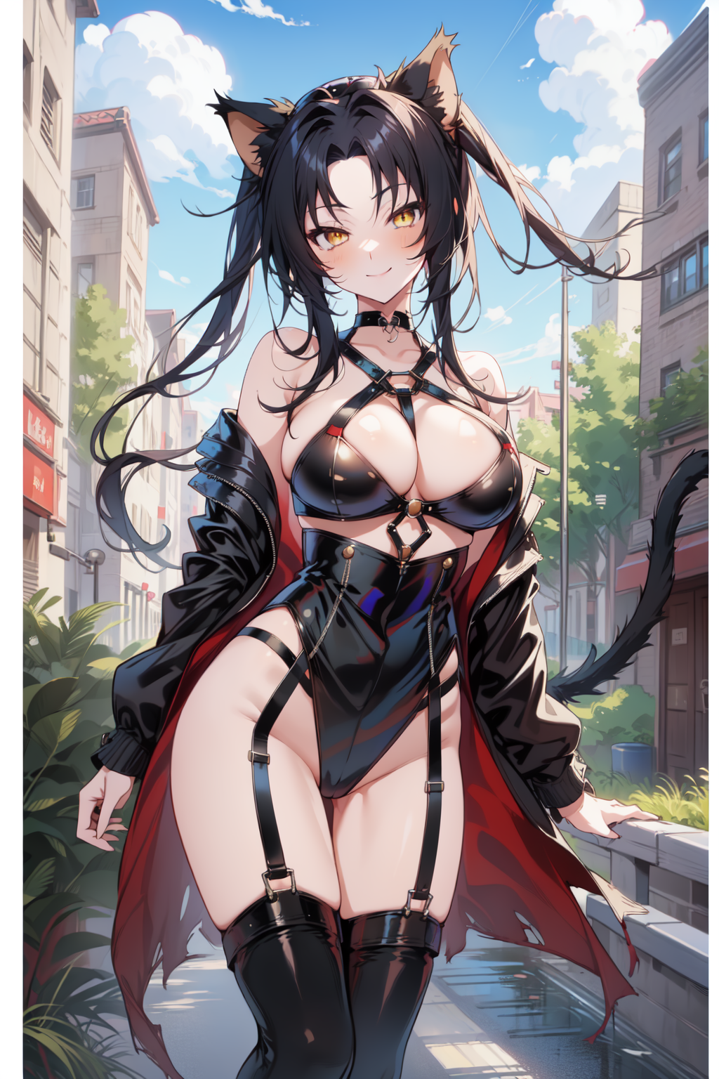 AI Art: Kuroka Toujou - BDSM Outfit 03 by @Crimson Dragon | PixAI