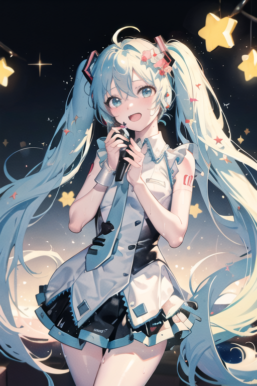 Anime art very beautiful Hatsune miku - AI Photo Generator - starryai