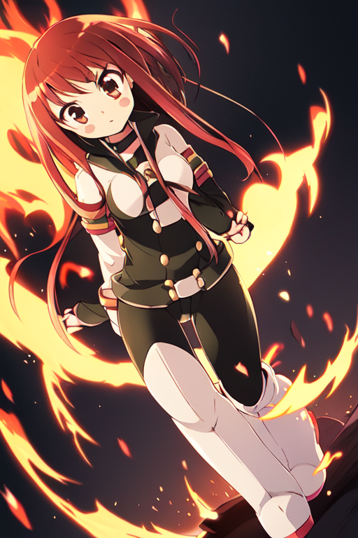 black eyes, red eyes, Sword Art Online, dark hair, anime, fire