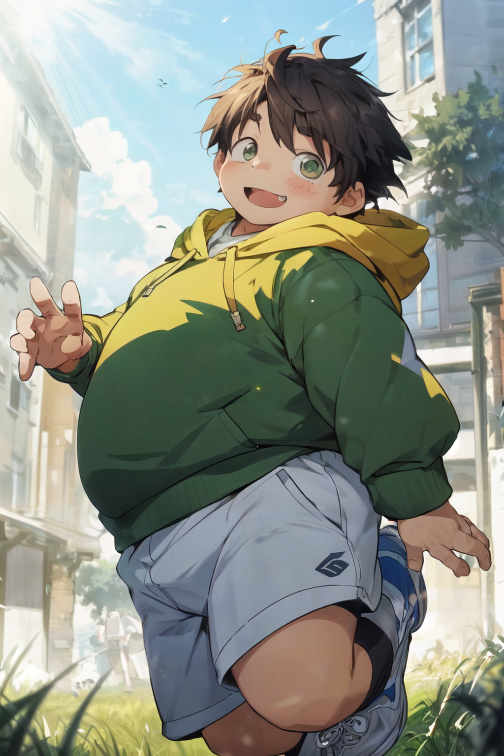 Fat Cute Chubby Porn - AI Art: cute chubby boy is playing in the park by @ã‚ªã‚ªã‚°ãƒ³ã‚¿ãƒž | PixAI