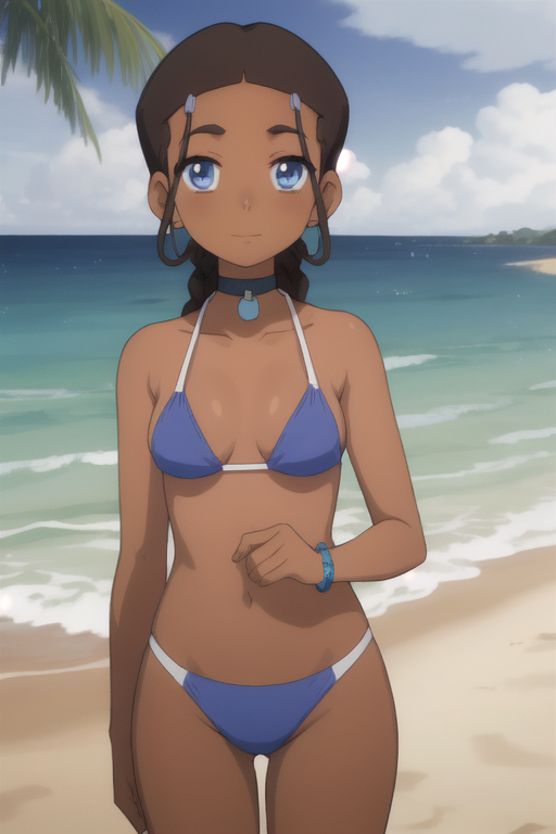 AI Art Katara beach episode by Quirky Quifara PixAI